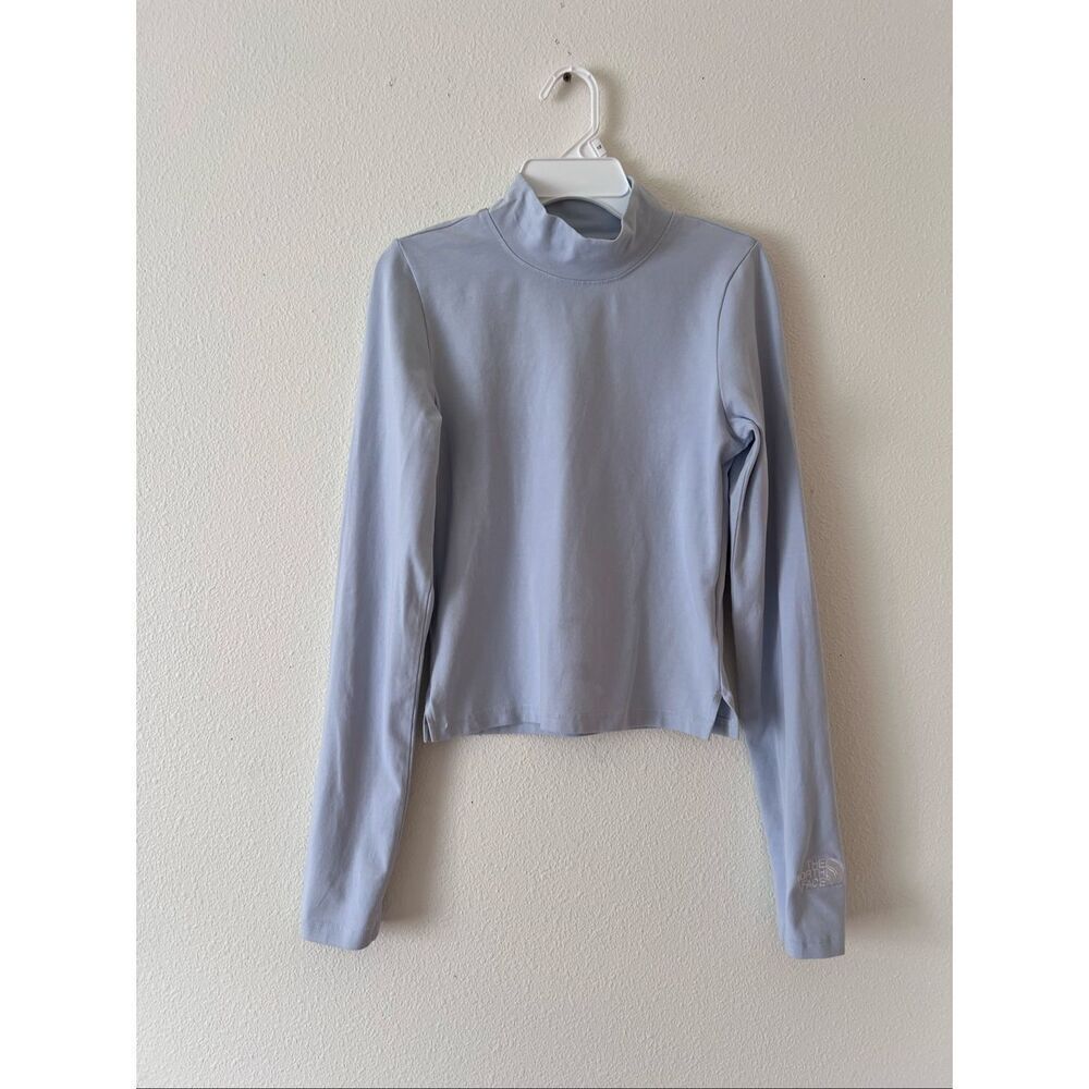 The North Face Women’s Long Sleeve Evolution Fitted Top Dusty Periwinkle Size Sm